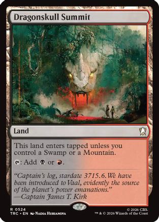 Dragonskull Summit (Surge Foil) (TRC-524) - Commander: Star Trek Foil