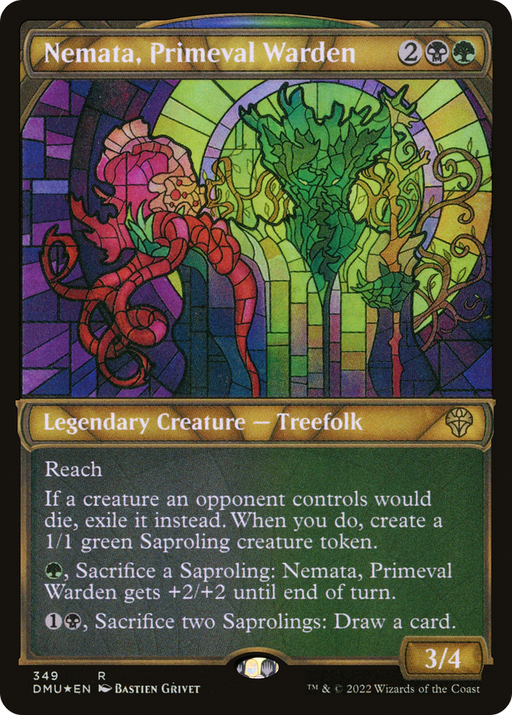 Nemata, Primeval Warden (Textured Foil) (DMU-349) - Dominaria United: (Showcase) Foil