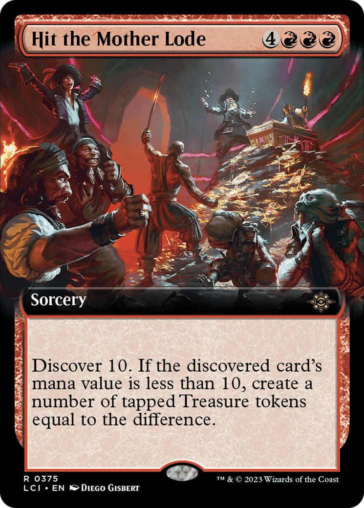 Hit the Mother Lode (Extended Art) (LCI-375) - The Lost Caverns of Ixalan: (Extended Art) Foil