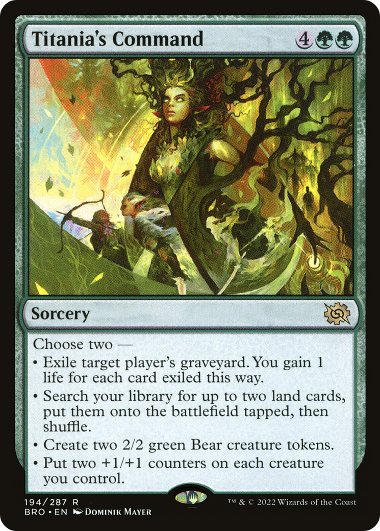 Titania's Command (BRO-194) - The Brothers' War Foil