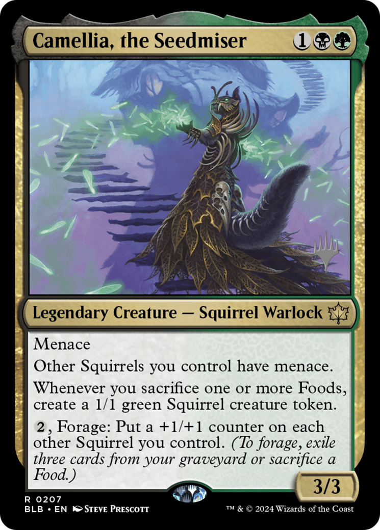 Camellia, the Seedmiser (PPBLB-207P) - Bloomburrow Promos