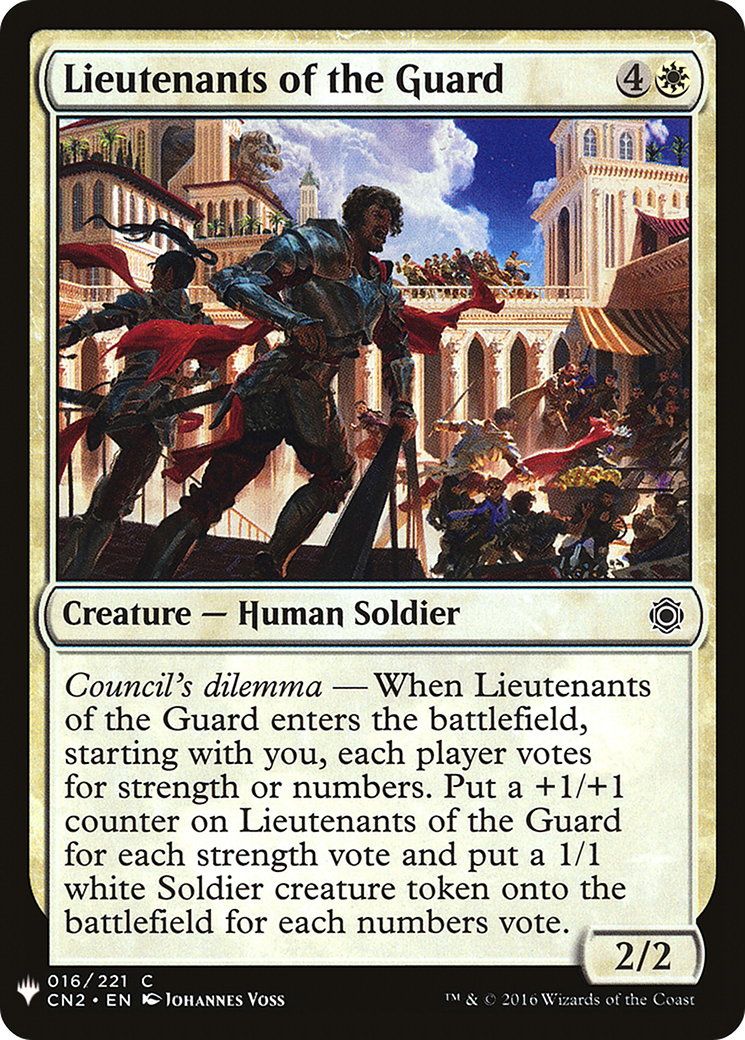 Lieutenants of the Guard (LIST-016) - The List