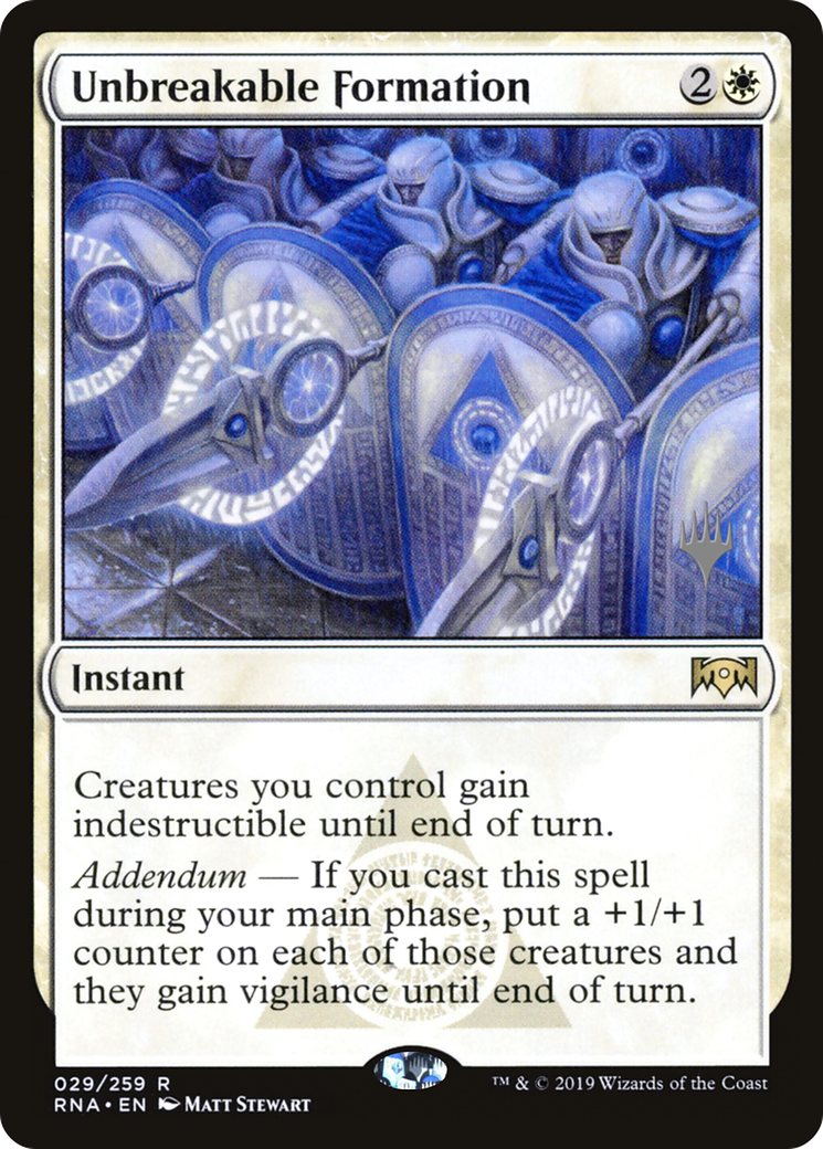 Unbreakable Formation (PPZNR-29P) - Ravnica Allegiance Promos Foil