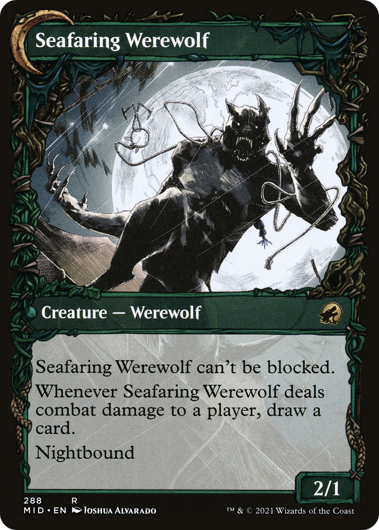 Suspicious Stowaway (Showcase) (MID-288) - Innistrad: Midnight Hunt: (Showcase, Double Faced Transform) Foil