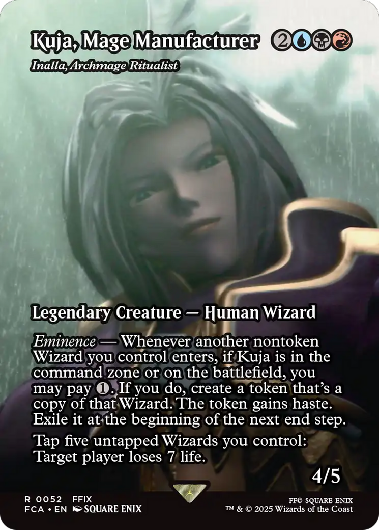 Inalla, Archmage Ritualist (FCA-052) - FINAL FANTASY: Through the Ages / Kuja, Mage Manufacturer (Borderless) Foil