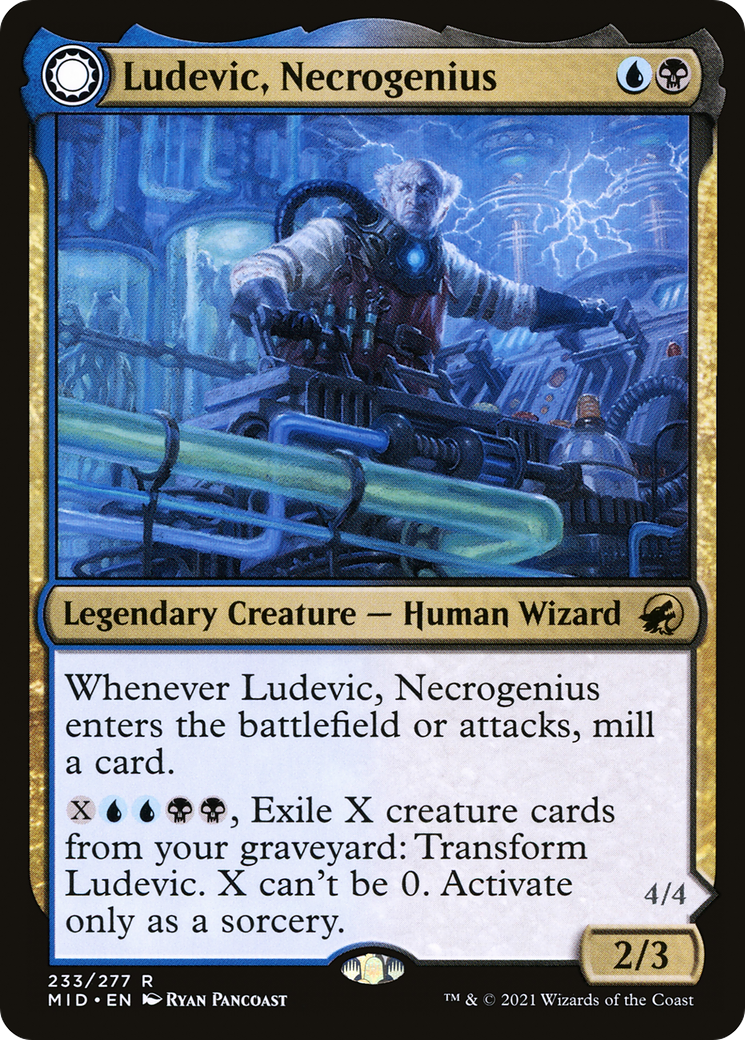 Ludevic, Necrogenius (MID-233) - Innistrad: Midnight Hunt: (Double Faced Transform)