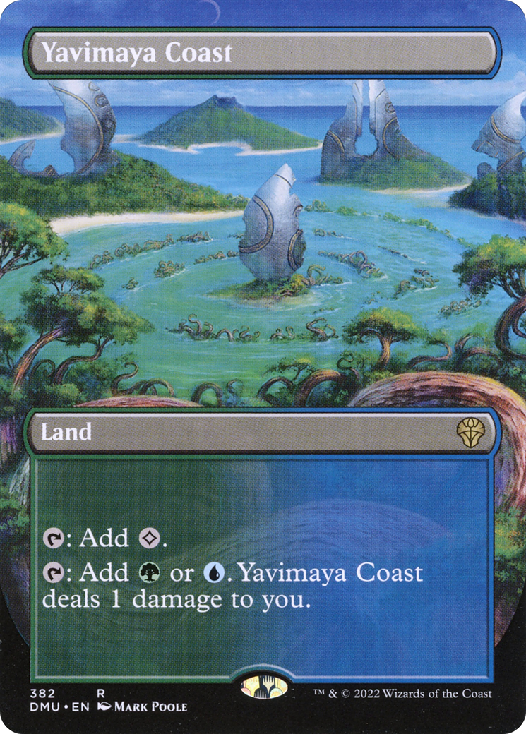 Yavimaya Coast (Borderless) (DMU-382) - Dominaria United (Borderless) Foil