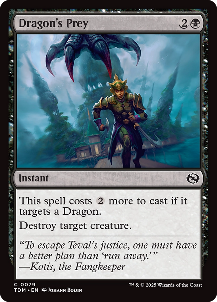 Dragon's Prey (TDM-079) - Tarkir: Dragonstorm Foil