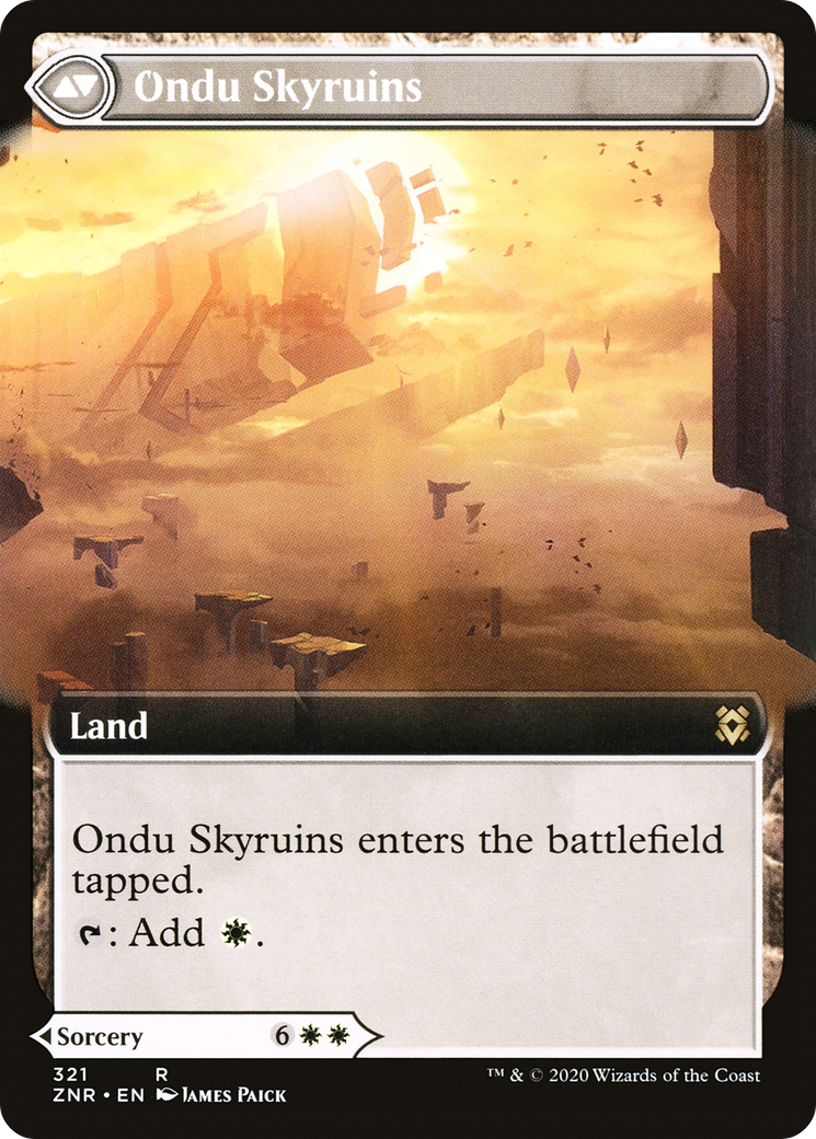 Ondu Inversion (Extended Art) (ZNR-321) - Zendikar Rising: (Extended Art) Foil