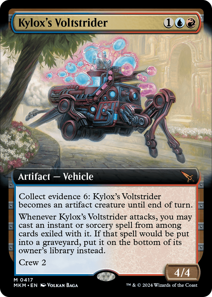 Kylox's Voltstrider (Extended Art) (MKM-417) - Murders at Karlov Manor: (Extended Art) Foil