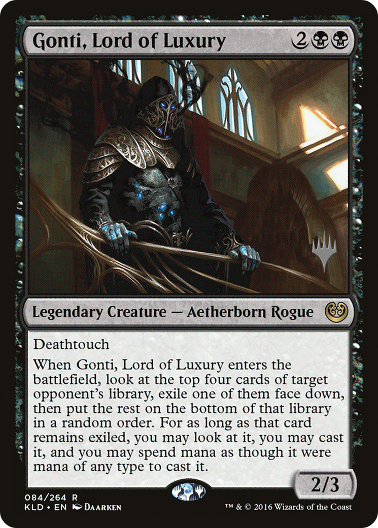 Gonti, Lord of Luxury (PPM21-84P) - Kaladesh Promos Foil