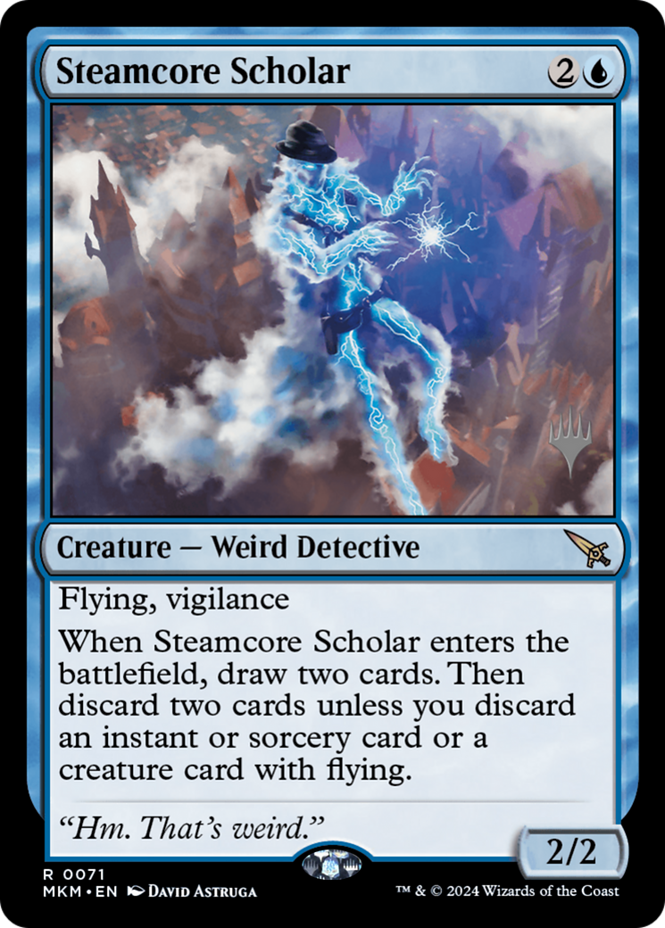 Steamcore Scholar (PPMKM-71P) - Murders at Karlov Manor Promos Foil