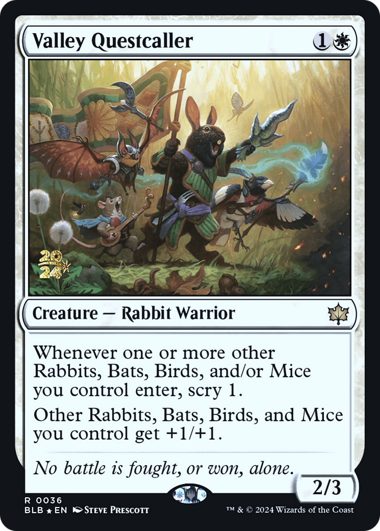 Valley Questcaller (PRE-36S) - Bloomburrow Promos Foil