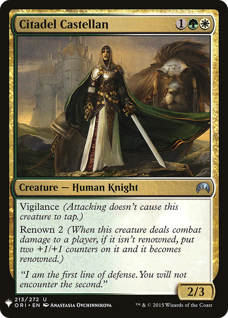 Citadel Castellan (LIST-ORI-213) - The List