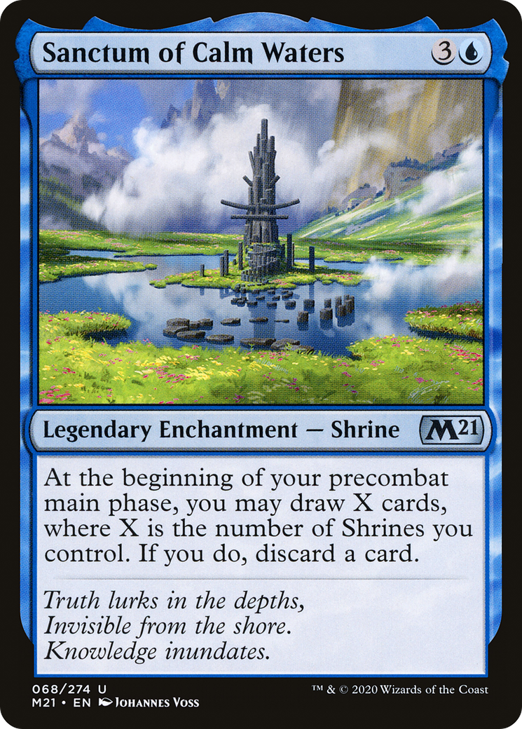 Sanctum of Calm Waters (M21-068) - Core Set 2021 Foil