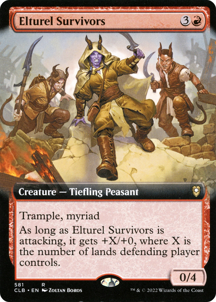 Elturel Survivors (Extended Art) (CLB-581) - Commander Legends: Battle for Baldur's Gate: (Extended Art)