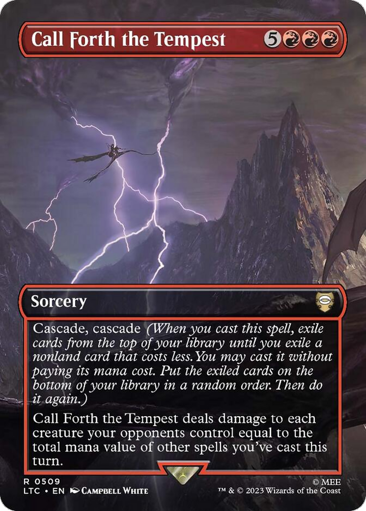 Call Forth the Tempest (Borderless) (LTC-509) - Tales of Middle-earth Commander (Borderless)