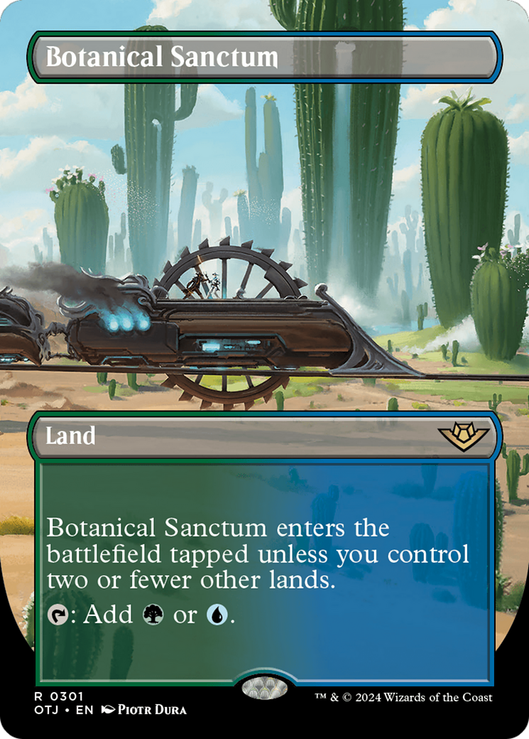 Botanical Sanctum (Borderless) (OTJ-301) - Outlaws of Thunder Junction (Borderless) Foil
