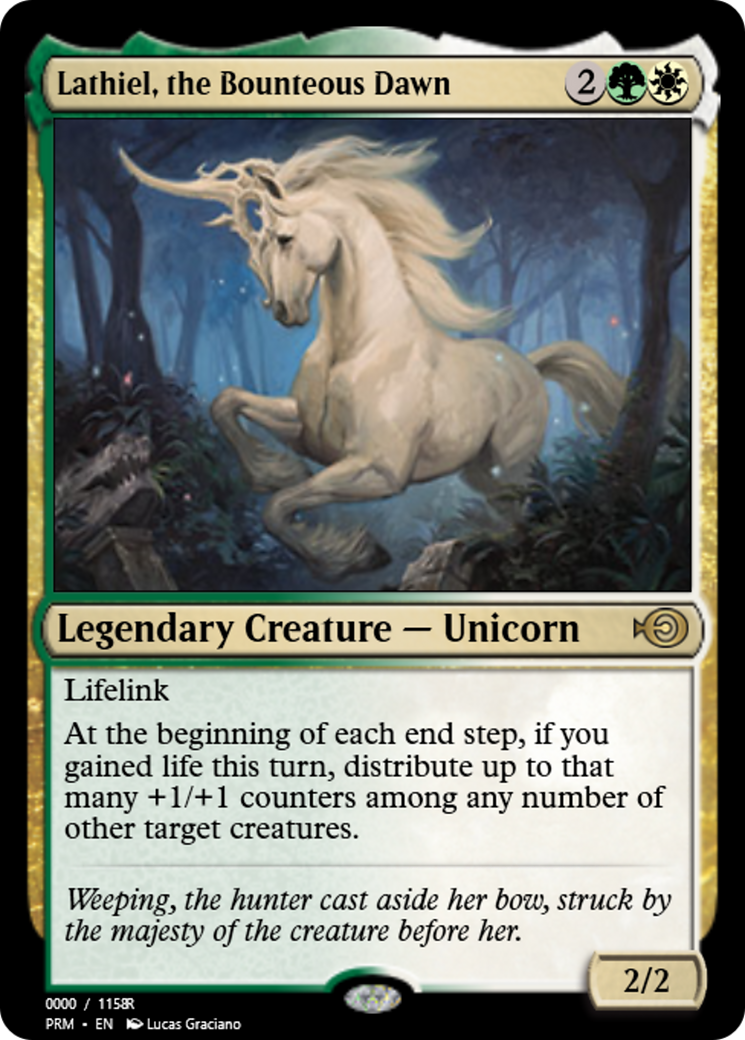 Lathiel, the Bounteous Dawn (PRM-86292) - Magic Online Promos Foil