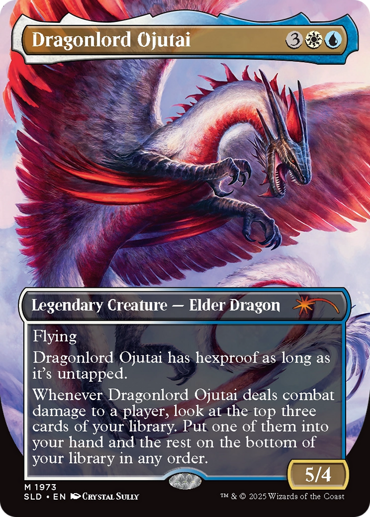 Dragonlord Ojutai // Dragonlord Ojutai (SLD-1973) - Secret Lair Drop (Borderless) Foil