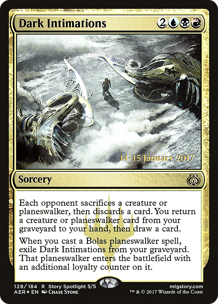 Dark Intimations (PRE-128) - Aether Revolt Promos Foil
