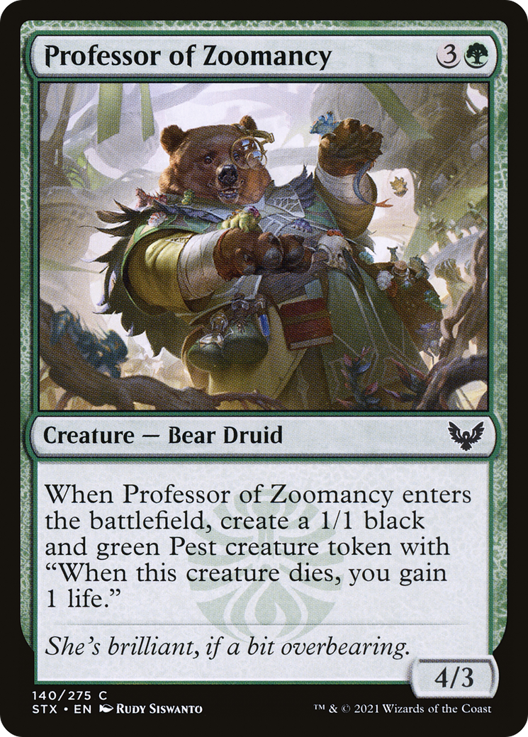 Professor of Zoomancy (STX-140) - Strixhaven: School of Mages