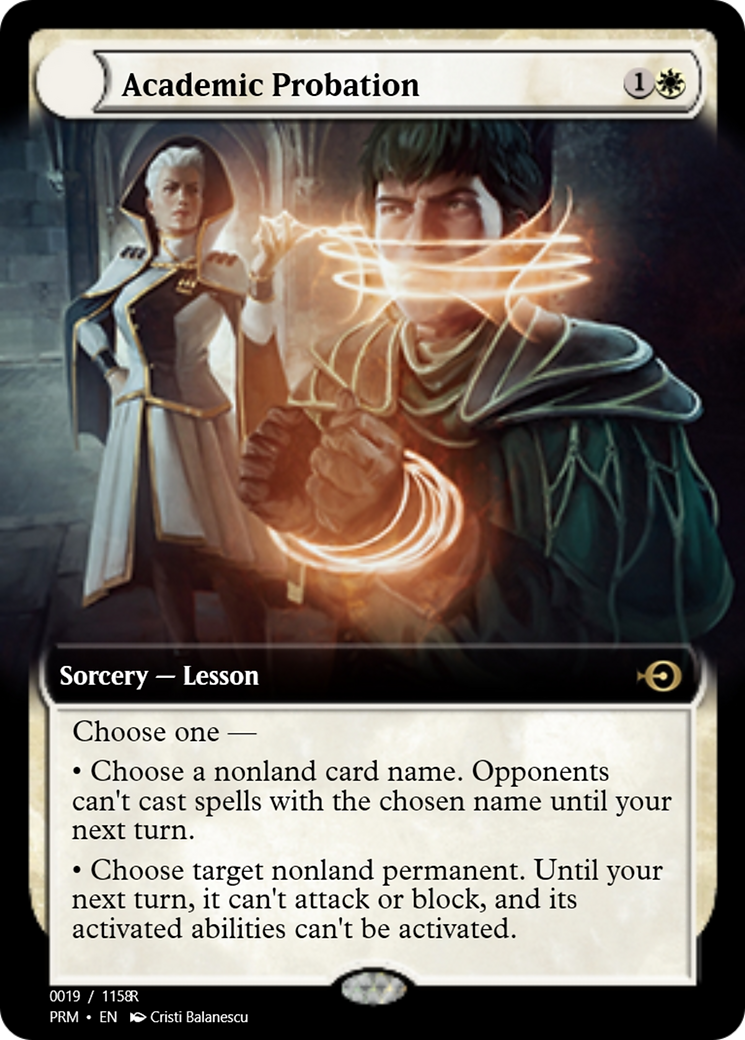 Academic Probation (PRM-90010) - Magic Online Promos: (lesson)