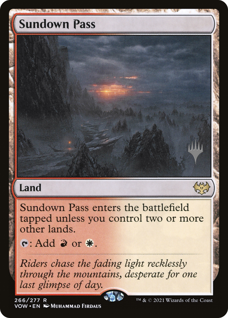 Sundown Pass (PPDMU-266P) - Innistrad: Crimson Vow Promos