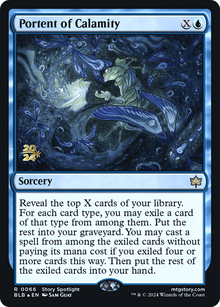 Portent of Calamity (PRE-66S) - Bloomburrow Promos Foil
