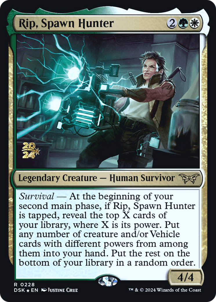 Rip, Spawn Hunter (PRE-228S) - Duskmourn: House of Horror Promos Foil