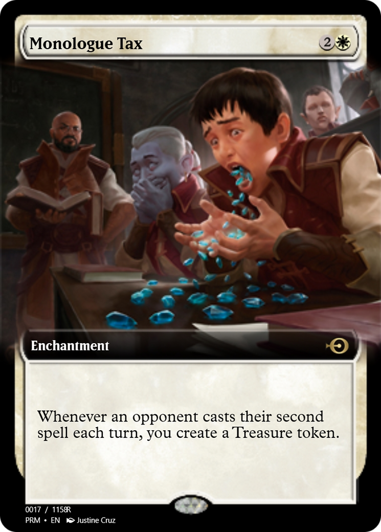 Monologue Tax (PRM-90006) - Magic Online Promos Foil