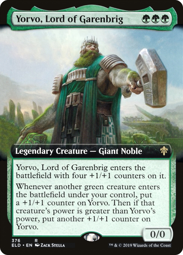 Yorvo, Lord of Garenbrig (Extended Art) (ELD-376) - Throne of Eldraine: (Extended Art) Foil