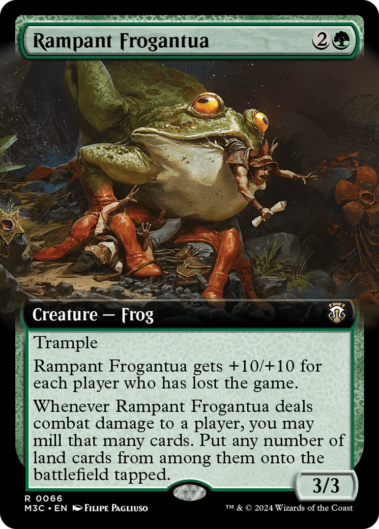 Rampant Frogantua (Extended Art) (M3C-066) - Modern Horizons 3 Commander: (Extended Art) Foil