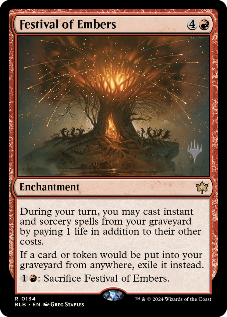 Festival of Embers (PPBLB-134P) - Bloomburrow Promos