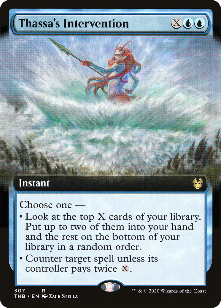 Thassa's Intervention (Extended Art) (THB-307) - Theros Beyond Death: (Extended Art) Foil