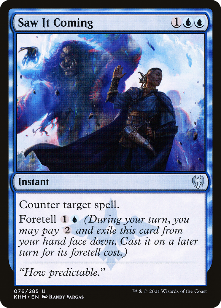 Saw It Coming (KHM-076) - Kaldheim Foil