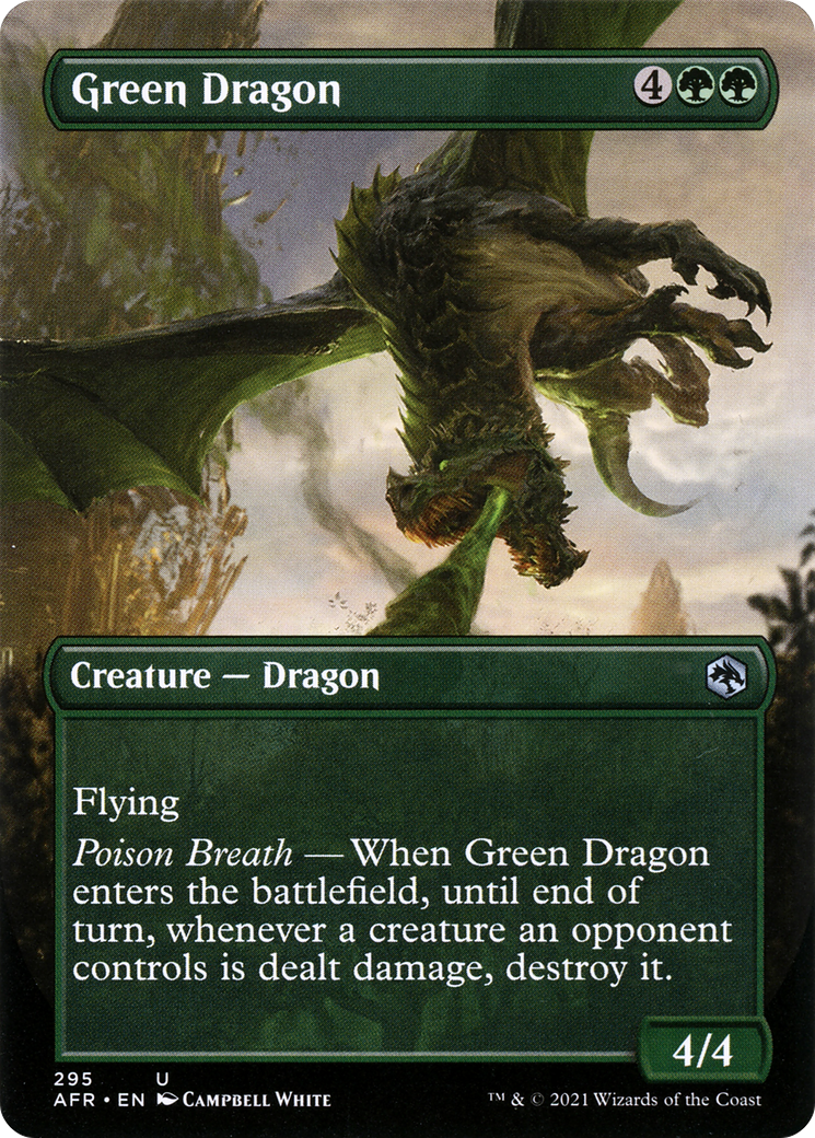 Green Dragon (Borderless) (AFR-295) - Adventures in the Forgotten Realms (Borderless)