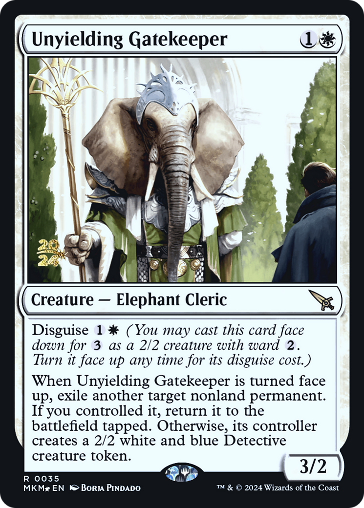 Unyielding Gatekeeper (PRE-35S) - Murders at Karlov Manor Promos Foil