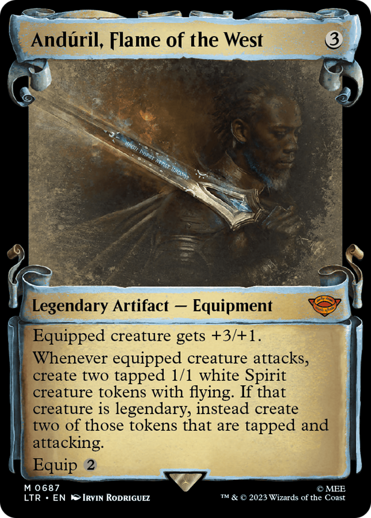 Anduril, Flame of the West (Showcase Scrolls) (LTR-687) - The Lord of the Rings: Tales of Middle-earth: (Showcase)