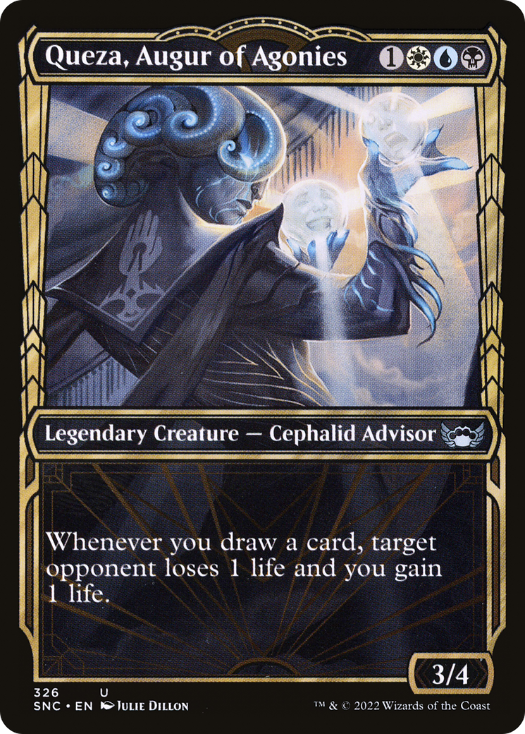 Queza, Augur of Agonies (Showcase) (SNC-326) - Streets of New Capenna: (Showcase) Foil