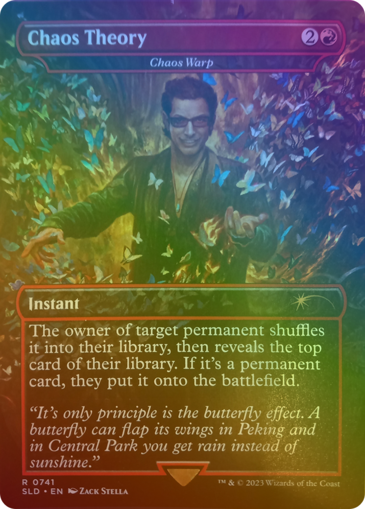 Chaos Theory - Chaos Warp (Rainbow Foil) (SLD-741★) - Secret Lair Drop / Chaos Theory (Borderless) Foil