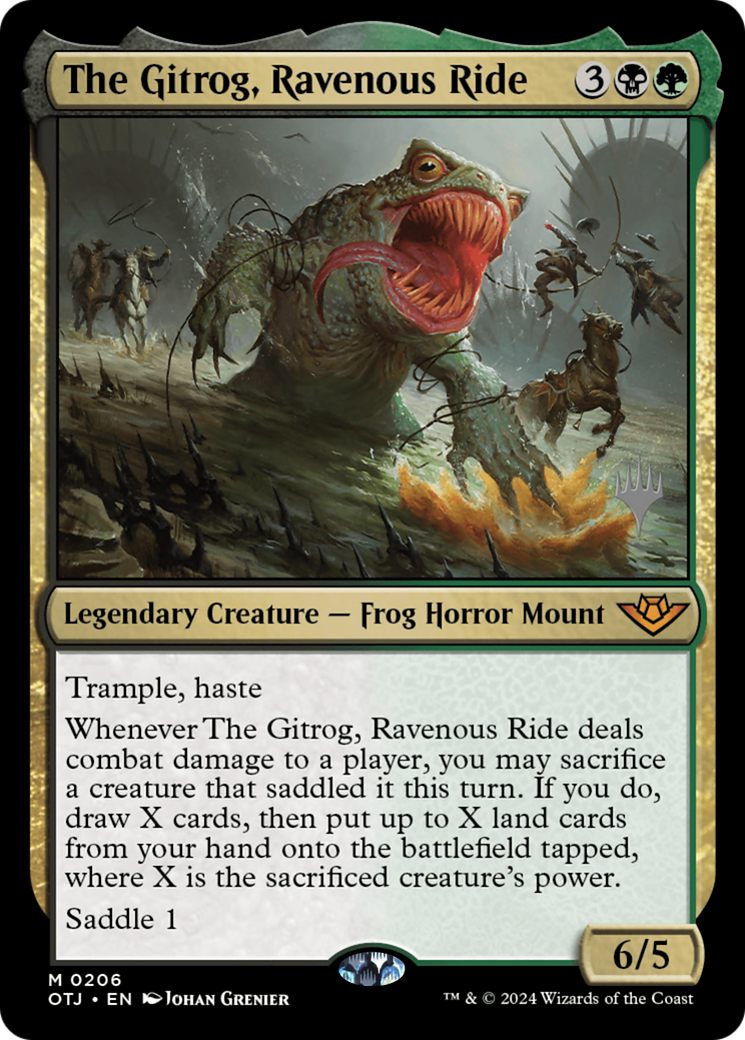 The Gitrog, Ravenous Ride (PPOTJ-206P) - Outlaws of Thunder Junction Promos Foil