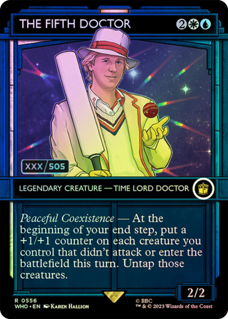 The Fifth Doctor (Serial Numbered) (WHO-556Z) - Doctor Who: (Showcase) (Borderless) Foil