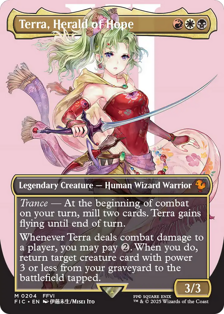 Terra, Herald of Hope (FIC-204) - Commander: FINAL FANTASY (Borderless)