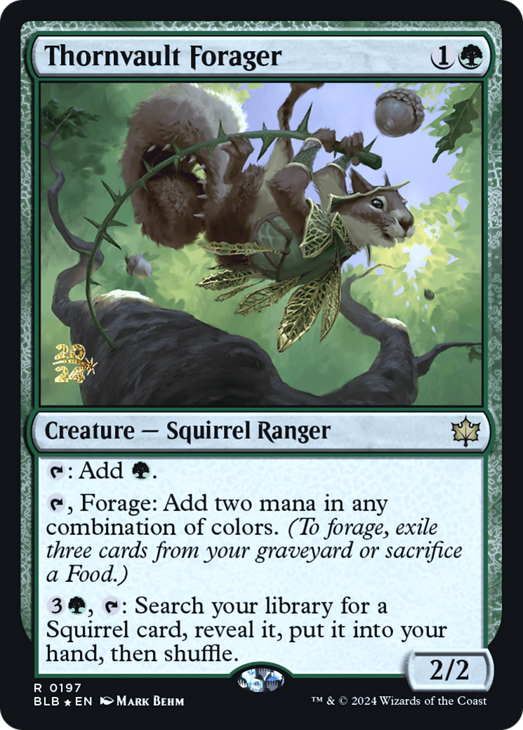 Thornvault Forager (PRE-197S) - Bloomburrow Promos Foil
