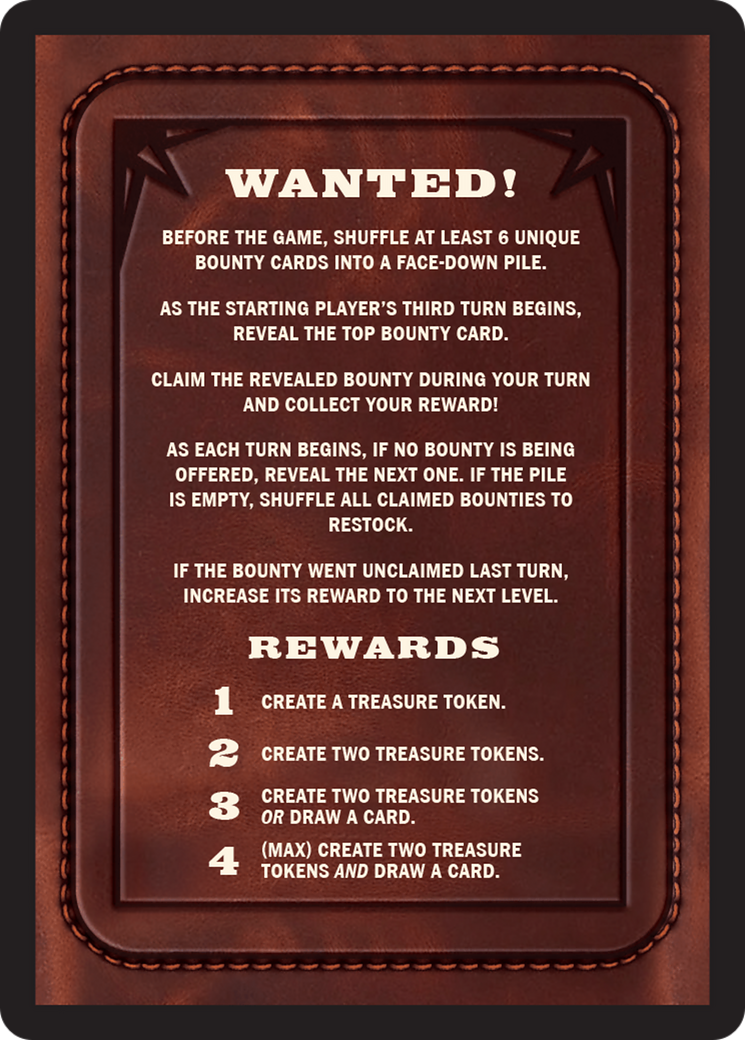 Bounty: The Outsider // Wanted! (TOTC-036) - Outlaws of Thunder Junction Commander Tokens Foil