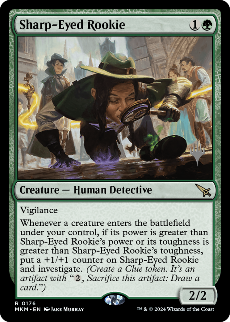 Sharp-Eyed Rookie (PPMKM-176P) - Murders at Karlov Manor Promos