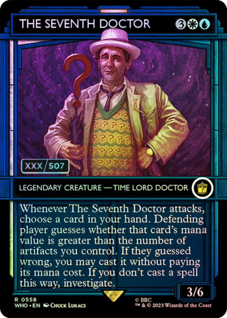 The Seventh Doctor (Serial Numbered) (WHO-558Z) - Doctor Who: (Showcase) (Borderless) Foil