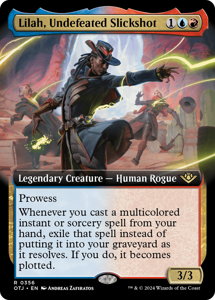 Lilah, Undefeated Slickshot (Extended Art) (OTJ-356) - Outlaws of Thunder Junction: (Extended Art)