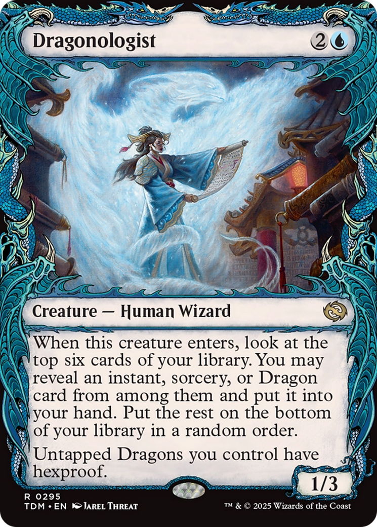 Dragonologist (TDM-295) - Tarkir: Dragonstorm: (Showcase) Foil